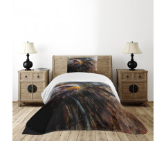 Angry Bird Black Feathers Bedspread Set