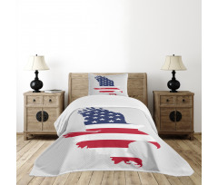 Stars Stripes USA Bedspread Set