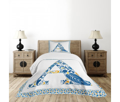 Geometric Framework Bedspread Set