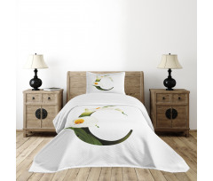 Calla Lilly Flower Bedspread Set