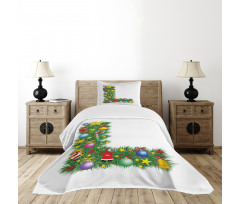 Pine Tree Majuscule L Bedspread Set