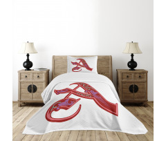 Classic Ornate Initial Bedspread Set