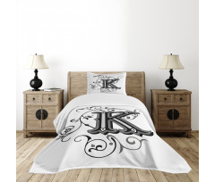 Illustrious Uppercase Bedspread Set