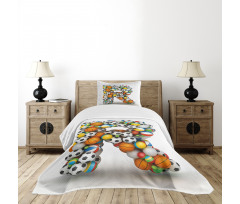 Language of the Game Bedspread Set