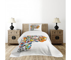 Game Sports Typography Bedspread Set
