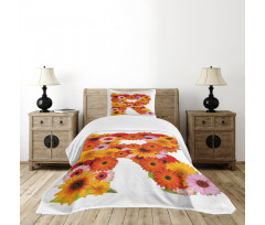 Gerbera Daisies Style Bedspread Set