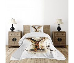 Burning Grunge Bedspread Set