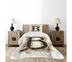 Language in Flames Bedspread Set