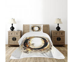 Alphabet on Fire Hot O Bedspread Set