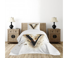 Cool Burning Alphabet Bedspread Set