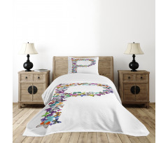 Animal World Alphabet Bedspread Set