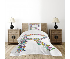 Butterfly Composition Bedspread Set