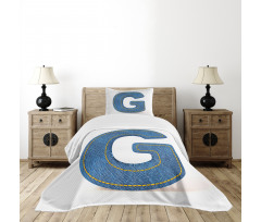 Modern Denim Cloth Bedspread Set