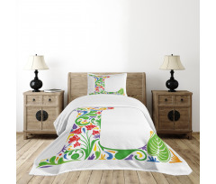 Leaf Blossom Bedspread Set