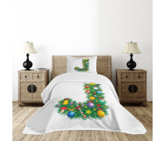 Uppercase Christmas Bedspread Set