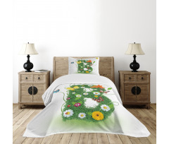 Flourish Daisy Garden Bedspread Set