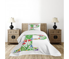 Abstract Color Palette Bedspread Set