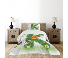 Nature Inspired Image Bedspread Set