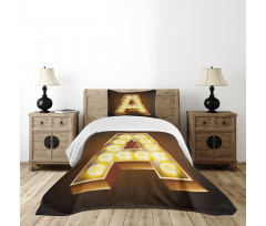 First Letter ABC Design Bedspread Set