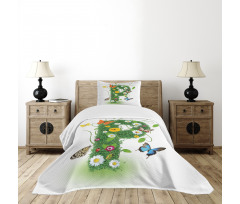 Lively Summer Wings Bedspread Set