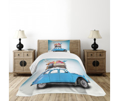 Traveling Theme Holiday Bedspread Set