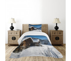 Houses Austria Mountains Bedspread Set