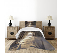 Christmas Snow Forest Bedspread Set