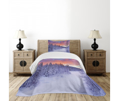 Frozen River Sunrise Bedspread Set