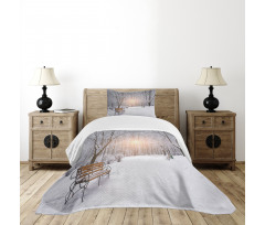 City Park Sunset Forest Bedspread Set