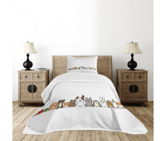 Domestic Pets Funny Bedspread Set