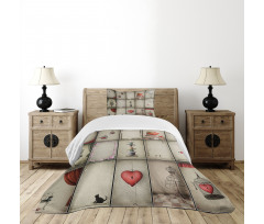 Hearts in Captivity Bedspread Set