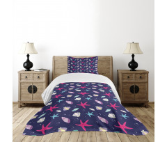 Nautical Life Bedspread Set