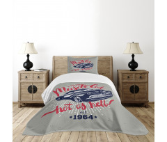 Muscle Car Hot as Hell Bedspread Set