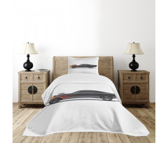 Retro Supercharger Vehicle Bedspread Set