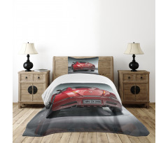 Sports Car Powerful Engine Bedspread Set