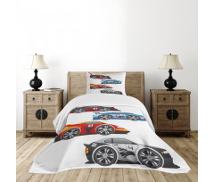 Formula Cars Technology Bedspread Set