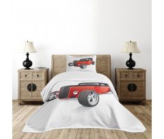 Nostalgic American Wheels Bedspread Set