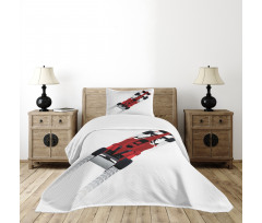 Formula Car on Speedway Bedspread Set