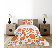 Halloween Plump Pumpkin Bedspread Set