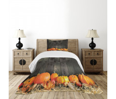 Thanksgiving Pumkins Bedspread Set