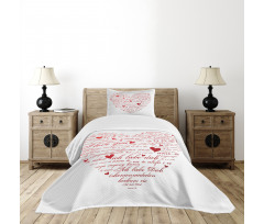 Love Words Universal Bedspread Set