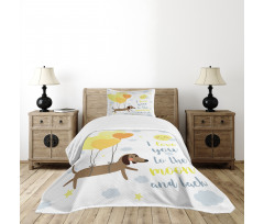 Dogs Balloons Bedspread Set