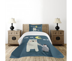 Teddy Bear Penguin Bedspread Set