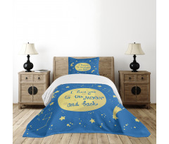 Comet Astronomy Star Bedspread Set