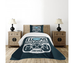 Space Galaxy Stars Bedspread Set