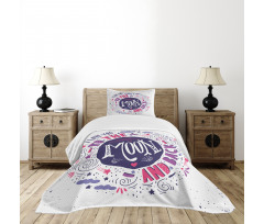 Colorful Love Bedspread Set