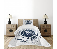 Happy Words Comet Bedspread Set