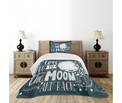 Universe Wish Floral Bedspread Set