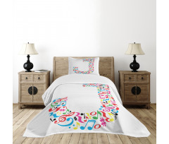 J Typography Bedspread Set