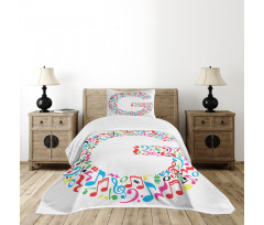 Majuscule Music Theme Bedspread Set